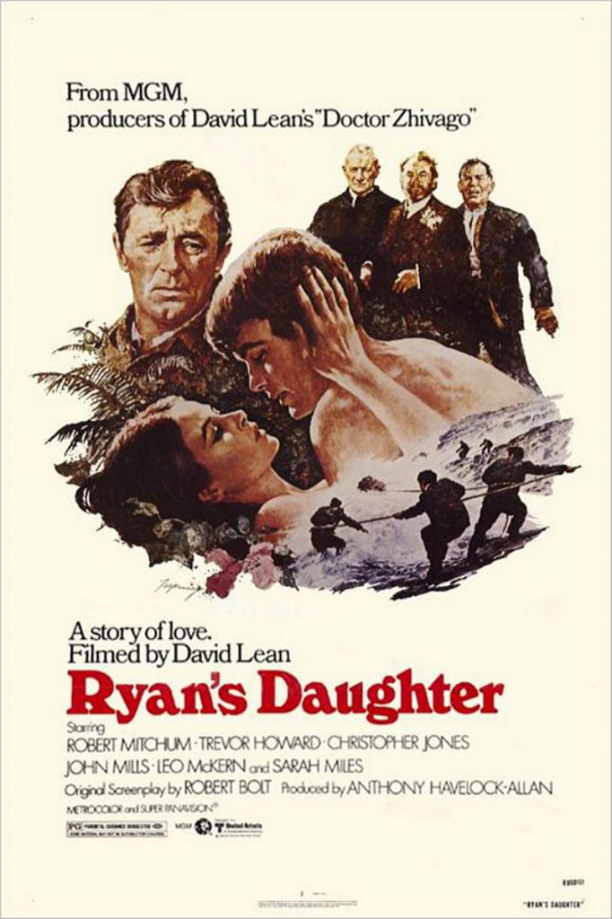 La figlia di Ryan è un capolavoro del 1970 diretto da David Lean, già celebre regista di Kolossal quali Lawrence d'Arabia e Il Dottor Zivago.